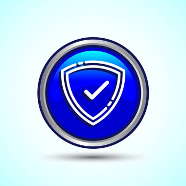 Shield Simgesi Tasarım Çizimi. Güvenlik, Koruma Simgesi