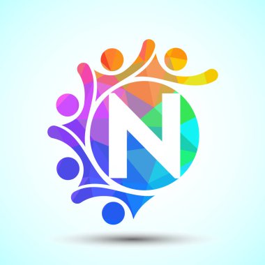 İnsanları birbirine bağlayan ilk alfabe N. Takım, işbirliği logosu işareti