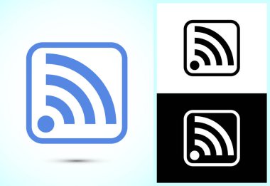 WIFI Simge Tasarım İllüstrasyonu, İnternet Bağlantı Sembolü, Kablosuz ve Kablosuz İşaret