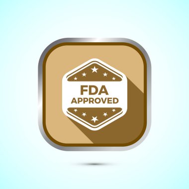 FDA ikonu, Gıda ve İlaç İdaresi ikonu etiketi, Altın Gölge Düğmesi Tasarımı onayladı