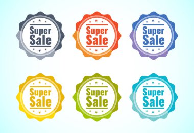Süper satış afişi, iş, pazarlama ve reklam etiketi