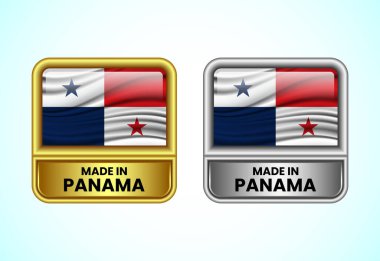 Panama etiket simgesi olarak altın ve gümüş renginde yapılmış. İş için bayrak simgesi ayarlandı