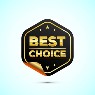 En iyi kalite altın rozet tasarımı çizimi, en iyi seçim amblemi