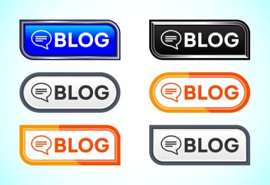 Farklı şekil ve renklerden oluşan günlük düğmesi. Mobil uygulama ve site UI tasarımı için elverişli.