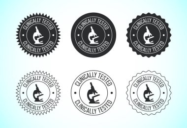 Klinik olarak test edilmiş simge tasarımı çizimi, klinik olarak kanıtlanmış etiket işareti