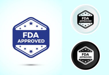 FDA ikonu, Gıda ve İlaç İdaresi simgesi, siyah ve beyaz rengi onayladı