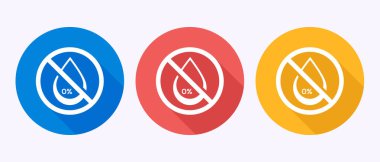 Alkolsüz simge tasarımı illüstrasyonu. Gölge tuşu tasarımında alkol işareti yok.