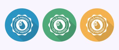 Soğuk basılmış ikon tasarımı çizimi. Gölge düğmesi tasarımında soğuk basılmış etiket logosu tasarımı