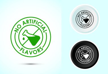 Yapay aroma tasarım illüstrasyonu, yapay aromasız aroma sembolü, doğal ürün, siyah beyaz renk yok