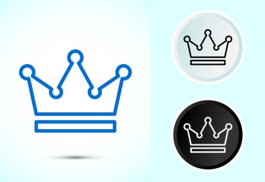 Taç simgesi tasarımı, Kraliyet Taç İşaret Sembolü, Siyah ve Beyaz Renk