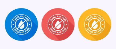 Trans yağsız simge tasarımı çizimi, Sıfır yağ etiketi işareti gölge düğmesi tasarımında