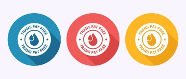 Trans yağsız simge tasarımı çizimi, Sıfır yağ etiketi işareti gölge düğmesi tasarımında