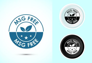 MSG özgür simge tasarımı illüstrasyonu, Msg etiket işareti simgesi siyah beyaz