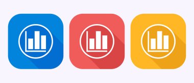 Grafik çizelgesi tasarım illüstrasyonu, Grafik logosu, gölge düğmesi tasarımı sembolü