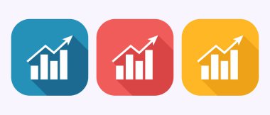 Grafik çizelgesi tasarım illüstrasyonu, Grafik logosu, gölge düğmesi tasarımı sembolü