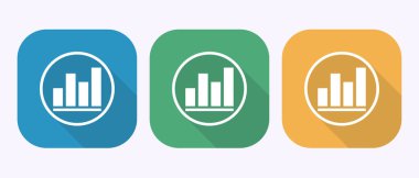 Grafik çizelgesi tasarım illüstrasyonu, Grafik logosu, gölge düğmesi tasarımı sembolü