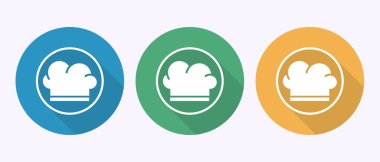 Şef simgesi tasarımı illüstrasyon, Restoran, Gölge tuşu tasarımında aşçılık simgesi