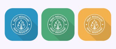 Isıya Dayanıklı Semboller Mavi Yeşil ve Sarı Çember Ürün Kalite Güvencesi