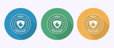 Isıya Dayanıklı Semboller Mavi Yeşil ve Sarı Çember Ürün Kalite Güvencesi