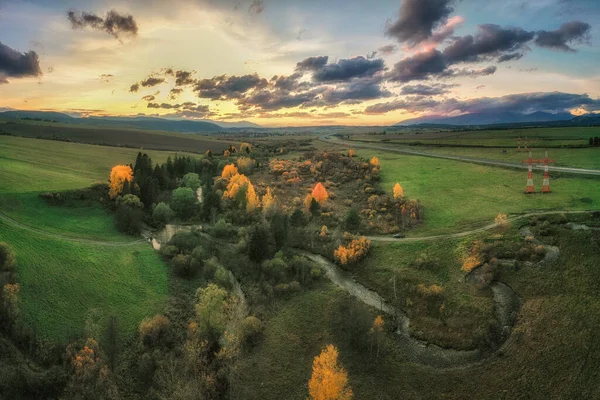 Vacker Slovakisk Orörd Natur Underbar Destination För Semester Och Avkoppling Stockbild