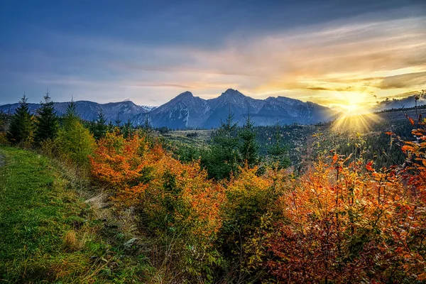 Wunderschöne Slowakische Unberührte Natur Ein Wunderbares Ziel Für Urlaub Und Stockbild
