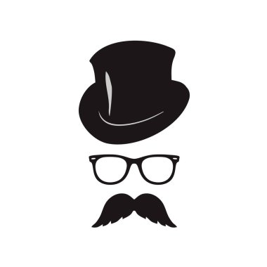 Klasik Hipster Simgesi. Retro Style. Moda Aksesuarı.