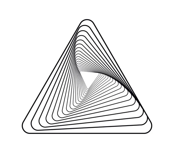 Formas Geométricas Abstratas Contemporâneo Futurista Preto Branco Line Art —  Vetores de Stock