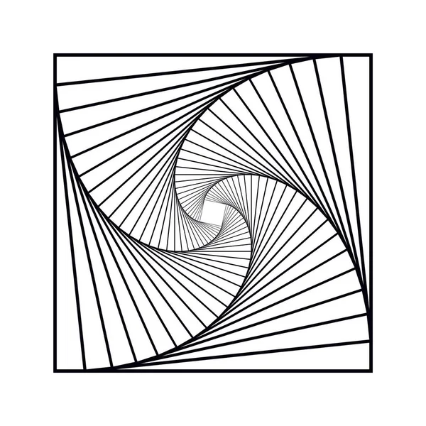 Formas Geométricas Abstratas Futurista Contemporânea Preto Branco Line Art —  Vetores de Stock