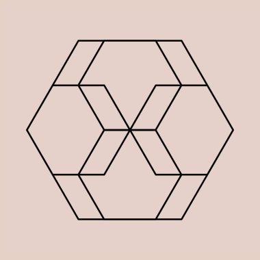 Kutsal Geometri Clipart. Geometrik Yapı Çizimi Oluştur. Çağdaş Satır Sanatı.