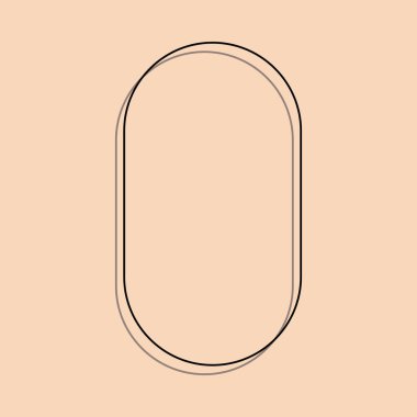 Grafik baskılar ve posterler, marka ve logo tasarım şablonları, çerçeveler ve fotoğraf kaplamaları için uygundur. Soyut Çizgi Sanatı. Renk Seçeneği