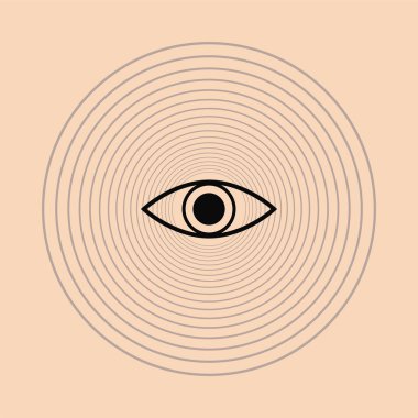 Soyut minimalist Renkli, temiz ve basit Çember tasarım ögesi.