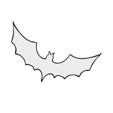 Kara El Hortlak Cadılar Bayramı Doodle Tasarım Elementleri. Perili ev dekorasyonu. Vektör İllüstrasyonu.