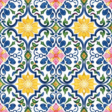 Antique Vintage Mediterranean Arabesque Ornaments, Print Design Vector Seamless Pattern 14. Inspired by Floral Chinoiseries, Toile de Jouy art Victorian Baroque Art. Perfect for fabric, wallpaper, stationery or other creative projects. Vector Graphic