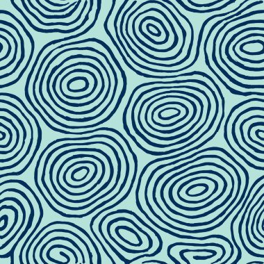 Organic Seamless Vector Pattern with Water Ripples. Natural Concentric Line Art, Eco-Friendly Abstract Texture for Packaging and Textile