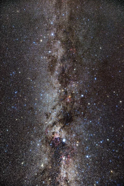 Calea Lactee Stele Constelații Cerul Seară — Fotografie, imagine de stoc