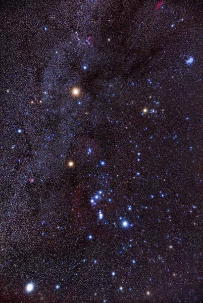 Milky Way Stars Constellations Evening Sky — Stock Photo, Image