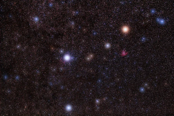 Gwiazdy Konstelacje Drogi Mlecznej Wieczornym Niebie — Zdjęcie stockowe