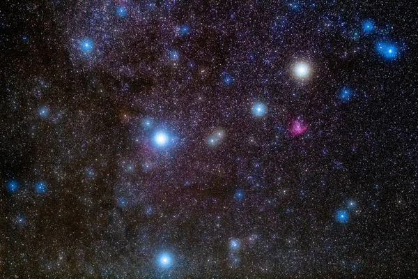 Γαλαξίας Αστέρια Και Αστερισμούς Στον Ουρανό Βράδυ — Φωτογραφία Αρχείου