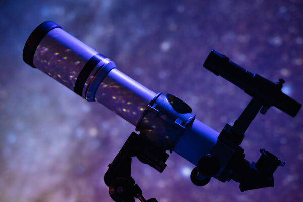 Astronomy telescope for observing night sky, Moon, planets, stars and meteors.