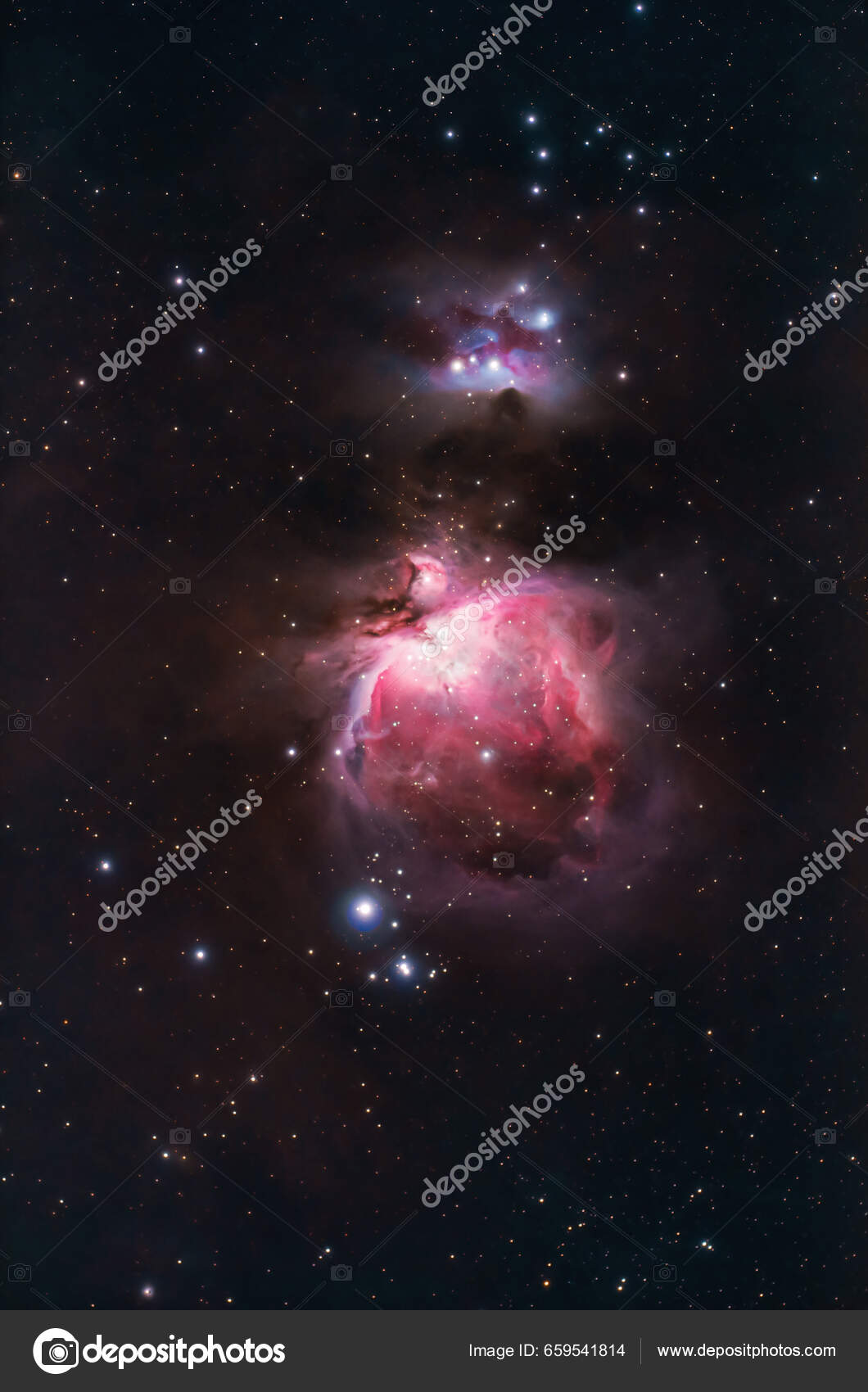 Orion Stjernetåge M42 Fotograferet Med Teleskop Astronomisk Kamera —  Stock-foto © milangucci #659541814