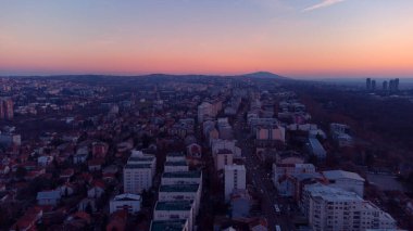 Sırbistan 'ın başkenti Belgrad' daki Vozdovac belediyesinin şehir fotoğrafı.