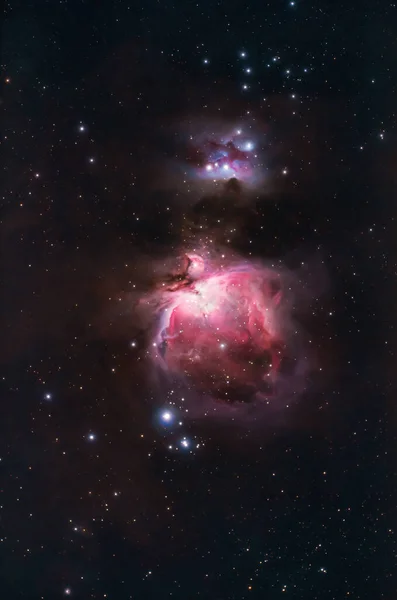 Νεφέλωμα Ωρίωνα M42 Φωτογραφήθηκε Τηλεσκόπιο Και Αστρονομική Κάμερα — Φωτογραφία Αρχείου