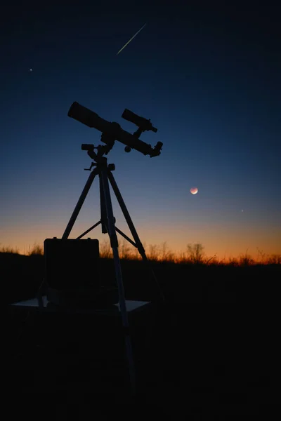 Astronomy telescope for observing stars, planets, Moon and other space objects.