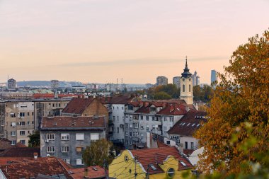 View of Belgrade, capital of Serbia. clipart