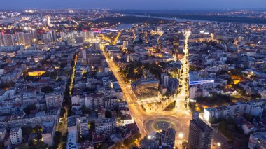 Sırbistan 'ın başkenti Belgrad' ın sabah manzarası.