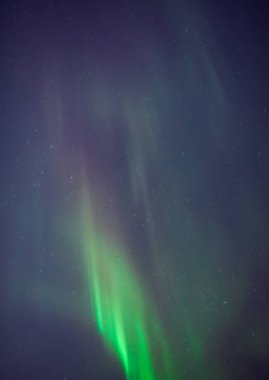 Aurora borealis, Samanyolu yıldızlı kutup ışıkları.