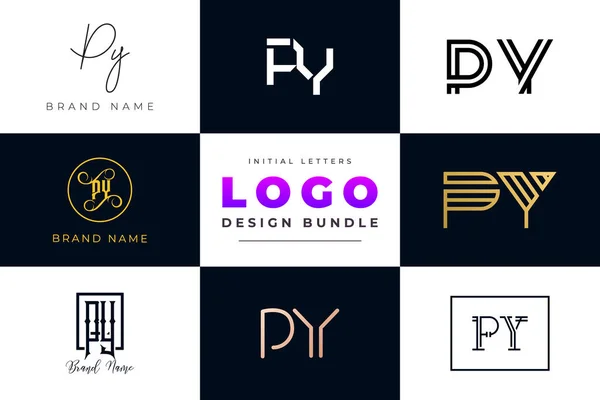 Letras Iniciales Logo Design Bundle Gráficos vectoriales