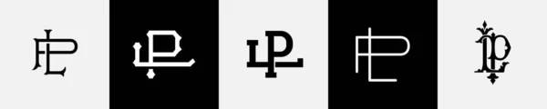 กษรเบ องต Monogram Logo Design Bundle — ภาพเวกเตอร์สต็อก