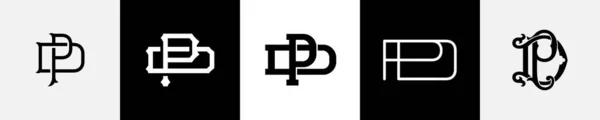 Monogram Logo Design Bundle — 스톡 벡터