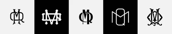 Lettres Initiales Logo Monogram Design Bundle — Image vectorielle